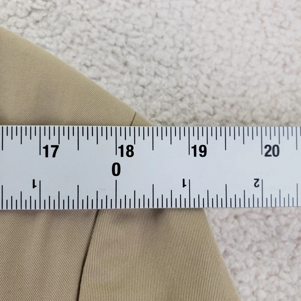 Ralph Lauren Cotton Twill 2-Button Blazer Sport Coat Mens 42L Tan Beige Office